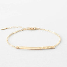 Tiny Bar Personalized Bracelet