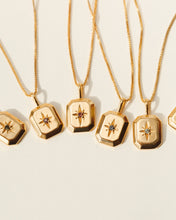 Solid Gold Starlight Birthstone Necklace 14K Gold Personalized Jewel Flairs