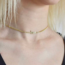 Custom Name Choker – Old English Style, Personalized Choker, Gift for Her