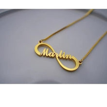 Personalized Name Infinity Necklace – Gold Pendant Jewelry