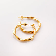 Ripple Hoop Earrings