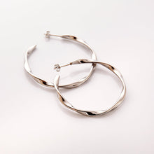 Ripple Hoop Earrings