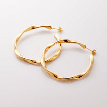 Ripple Hoop Earrings