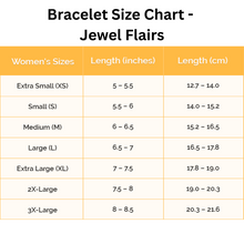 bracelet size chart jewel flairs