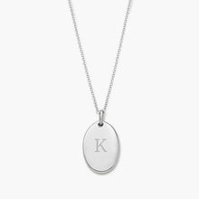 Personalized Name TIMELESS OVAL Necklace – Custom Silver Pendant