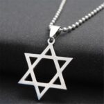 Celestial Hollow Star Necklace in antiqued sterling silver, showing the large, open-star pendant with its vintage-style oxidized finish.