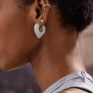 Carys Hoop Earrings - Sterling Silver Small Huggie Earrings | Jewel Flairs