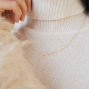 Silver Personalized Name Necklace - Custom Sterling Silver Nameplate Necklace | Jewel Flairs