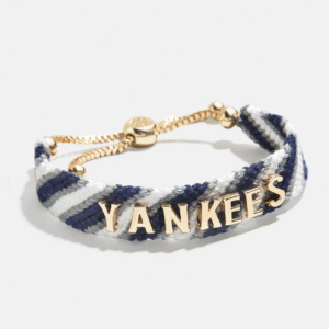 NY Yankees Woven Friendship Bracelet - Handcrafted Team Spirit Bracelet | Jewel Flairs