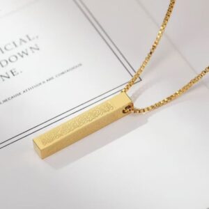 3D Ayatul Kursi Necklace - Sterling Silver Islamic Protection Jewelry | Jewel Flairs