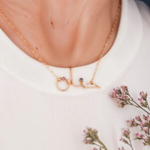 Sparkling Custom Arabic Name Necklace - Sterling Silver Islamic Jewelry | Jewel Flairs