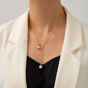 Twin Pearl Pendant Necklace - Sterling Silver Double Pearl Necklace | Jewel Flairs