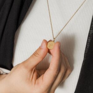 Arabic Letter Necklace - Sterling Silver Initial Pendant | Jewel Flairs