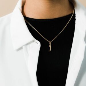 Arabic Letter Necklace - Sterling Silver Hanging Initial Pendant | Jewel Flairs
