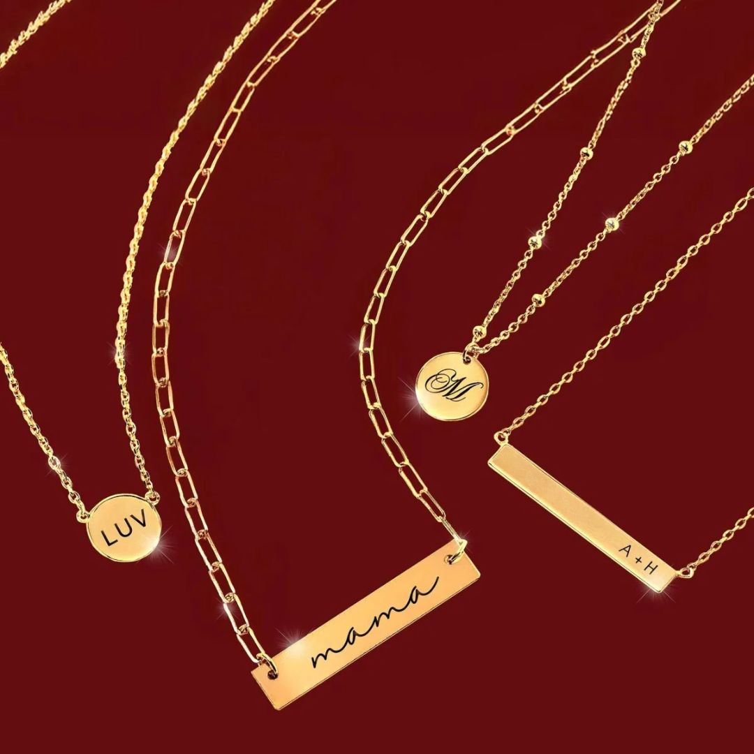 Dainty initial 'A' disc necklace with a satellite bead chain in 18k gold-plated sterling silver, shown against a neutral background.